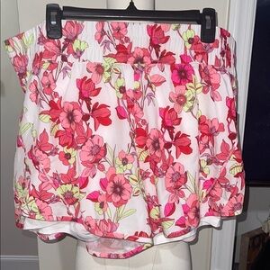Floral Women's Shorts - Pink and Green